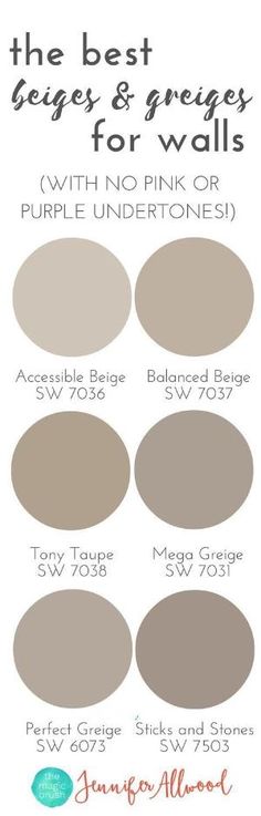 the best beiges and greys for walls with no pink or purple undertones