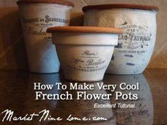 how to make very cool french flower pots