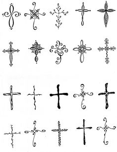 an image of cross tattoos on the screen