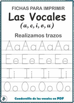 the spanish alphabet worksheet with numbers and letters for children to practice their handwriting