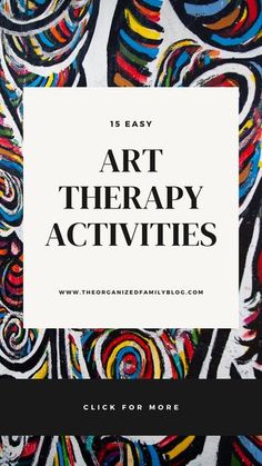 15 Art Activities for Teens you can start with your kids today! Art Therapy Projects are great options to reduce stress, build new skills, to practice mindfulness... and by the way with these art therapy ideas you can also reduce screen time for your kids easily. Painting Therapy Ideas, Expressive Art Ideas, Art Therapy For Kids Ideas, Therapy Activities With Teens, Coping Skills Activity For Teens, Art Activities For Teens, Art Activities For Adults, Art Club Activities, Creative Workshop Ideas