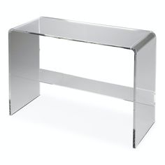 an acrylic desk is shown on a white background