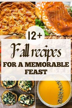 twelve fall recipes for a memorable feast