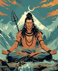 Hanuman Images, Meaningful Drawings, Lord Shiva Hd Images, Shiva Art, Character Sketches, Lord Shiva Pics, Lord Shiva Painting, Hindu Art