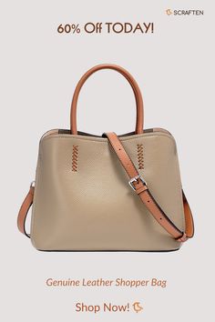 Perfect Everyday Tote: Elevate your everyday style with this genuine leather shopper bag. Large enough for all your must-haves, yet sleek enough for the office or brunch. Leather Shopper Bag, Designer Shoulder Bag, Bucket Handbags, Everyday Tote, Designer Shoulder Bags, Shopper Bag, Everyday Style, Everyday Fashion, Fashion Forward