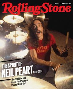 the cover of rolling stone magazine featuring neil pearl and his band drummers on drums