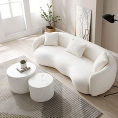 PRICES MAY VARY. sofa Creme Couch, Modern Curved Sofa, Curved Couch, Luxury Couch, Couches For Small Spaces, Bedroom Couch, Minimalist Sofa, Small Space Bedroom, Round Sofa