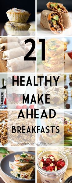 21 Breakfast Meal Prep Ideas You'll LOVE - sweetpeasandsaffron.com Think Food, Breakfast On The Go, Breakfast Meal Prep, Make Ahead Meals, Make Ahead Breakfast, Delicious Breakfast, Easy Delicious, Healthy Meal Prep