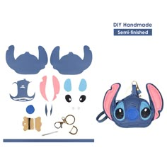 Create your own Stitch & Angel keychain with POPSEWING DIY leathercraft kits! Let this leather keychain kit wins you lots of compliments. FREE SHIPPING available. Cute Leather Keychain, Ita Bag Sewing Pattern, Dog Stitch, Alien Dog, 626 Stitch, Anime Stitch, Stitch Keychain, Sewing Beginners, Diy Bag Kit