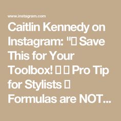 Caitlin Kennedy on Instagram: "💾 Save This for Your Toolbox! 💾

✨ Pro Tip for Stylists ✨
Formulas are NOT the same as formulation.

I’m giving you formuLAS—a blueprint. 🖌️
It’s up to YOU to formuLATE based on:
✅ Undertone
✅ Desired Result
✅ Porosity

Let’s be real: if you’ve got a super bright yellow and try a Level 10 formula with clear, you can’t say:
“Caitie lied—it didn’t work!”

Babe. Formulas are a starting point. They’re the foundation, but YOU are the artist 🧑‍🎨

Tweak it, edit it, and create the magic your guest deserves 🪄

#shadeseqgloss #shadeseqformulas #shadeseqtoner #redkensalon #redkenrecipe #redkenobsessed #redkenartist #redkeneducation #blondingtechniques #blondingprocess #goldenhair #butteryblonde #honeyblonde" Buttery Blonde, Golden Hair, Pro Tip, Be Real, Honey Blonde, Bright Yellow, Tool Box, The Magic, Foundation