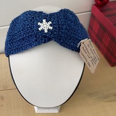 Space Blue Marble & White Snowflake Ear Warmer Headband Crochet Knit Hand Crafted Outdoor Fall Winter Hiking Running Keep warm on cold days with these adorable hand crocheted Ear Warmers! Measurements: Approx. 20" around by 3.5" wide Material: Yarn--100% acrylic Button--plastic Care Instructions: Machine washable & air dry flat. Perfect for: errands, day to day, daily, hiking, running, fall, winter, skiing, winter sports, snowboarding, snow, cold weather, outdoor, camping, hunting, hockey, ice s Winter Skiing, Headband Crochet, Crochet Ear Warmer, Ear Warmer Headband, Winter Hiking, Ear Warmer, Fall Outdoor, White Snowflake, Blue Marble