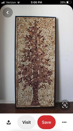 an image of a tree made out of buttons on a cell phone screen with the caption'visit verizon '