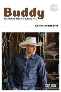 Stampede Straw Cowboy Hat | Buddy