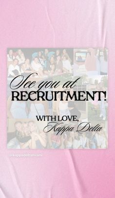 a pink background with the words, we are not recrutenty without love