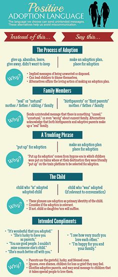 an info sheet describing the different types of language and how they are used to describe them