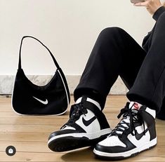 Nike Dunk High Panda, Nike Dunks High, Sneaker Jordan, Panda Outfit, Dunks Outfit, Jordans Nike