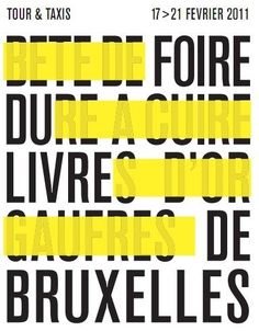 a poster with the words tour and taxis in black, yellow and white on it