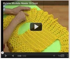 a video showing how to crochet an afghan