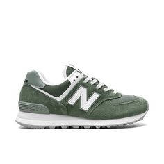 New Balance Sneakers Style No. U574fgg Color: Green Fog Size: Us Woman’s 6 Green/Suede Canvas Mesh Panelling Appliqu Logo Logo Print To The Rear Round Toe Front Lace-Up Fastening Logo Patch At The Tongue Branded Insole Encap Midsole Rubber Sole Brand New With A Box Green New Balance, White Athletic Sneakers, New Balance Style, New Balance 574, Sport Style, Mens Lifestyle, New Balance Sneakers, New Balance Men, Green Suede