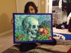 Minecraft Paintings In Game Grid, Minecraft Crafts Irl, Minecraft Painting Grid, Minecraft Canvas Painting Diy, Minecraft Painting Pixel Art, Minecraft Art Ideas, Minecraft Block Art