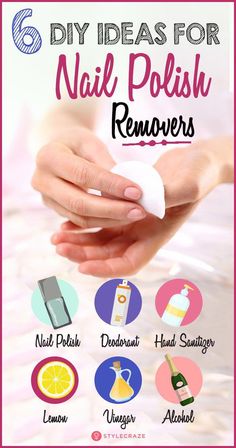 Want to get rid of your clumsy nail polish? Discover the best DIY ideas for nail polish removers here and prepare your own with simple household ingredients. Homemade Nail Polish Remover, Homemade Nail Polish, Nail Polish Removers, Natural Nail Polish, Nail Remover, Nail Care Tips, Best Nail Polish