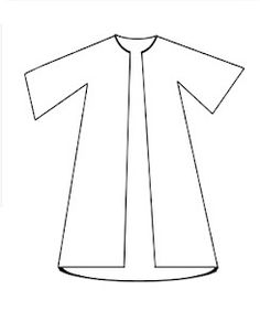 the front and back of an adult sized dress with short sleeves, in white paper