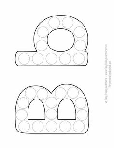 the letter g is for doughnuts with circles and dots on it coloring page