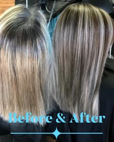 Hair by Marie Mae ❤️ Dark Brown Hair With Blonde Highlights, Fine Hair Cuts, Grey Hair Journey, Hair Highlights And Lowlights, Gray Hair Growing Out, Gray Hair Highlights, Gorgeous Gray Hair, Blending Gray Hair