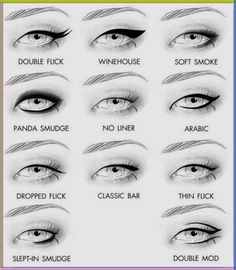 Eyeliner tutorial Winged eyeliner tutorial Cat eye eyeliner tutorial Natural eyeliner tutorial Smokey eye eyeliner tutorial Graphic eyeliner tutorial Gel eyeliner tutorial Liquid eyeliner tutorial Pencil eyeliner tutorial Beginner eyeliner tutorial Easy eyeliner tutorial Eyeliner tutorial for hooded eyes Double winged eyeliner tutorial Bold eyeliner tutorial Classic eyeliner tutorial Everyday eyeliner tutorial Dramatic eyeliner tutorial Soft eyeliner tutorial Glitter eyeliner tutorial Colorful Natural Eyeliner Tutorial, Glitter Eyeliner Tutorial, Cat Eye Eyeliner Tutorial, Everyday Eyeliner, Eyeliner Guide, Makeup Names, Cat Eye Eyeliner, Dramatic Eyeliner, Everyday Eye Makeup