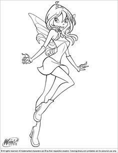 the tinkerbell fairy coloring pages