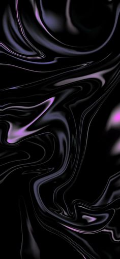 an abstract black and purple background with wavy lines