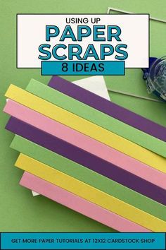 paper scraps 8 ideas using up paper strips