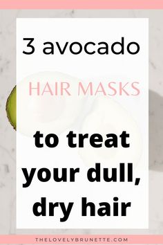 If you are in the search for hair mask for damaged hair, or perhaps you are looking for dry hair remedies. I have the answer for you, check out 3 very easy avocado hair masks for dry, dull, damaged hair. #AvocadoHairMask #HairMask #DryHair #DullHair #DamagedHair Dry Hair Remedies, Hair Mask Recipe, Essential Oils For Hair