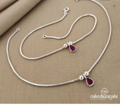 Payal Silver Design, Kolusu Designs Silver, Pattilu Designs Silver Simple, Simple Payal Designs Silver, Anklets Indian Silver Simple, Silver Mangalsutra Designs, Silver Payal Design, Antique Silver Anklet