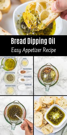 bread dipping oil is an easy appetizer recipe