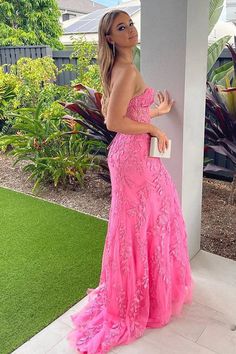 Silueta: Sirena
Cintura: Natural
Longitud de la manga: sin mangas
Tela: encaje, tul
Sujetador integrado: sí Prom Dresses Pictures, Formal Dresses Pink, Prom Dresses High Low, Prom Dresses Canada, Dress With Sparkles, Prom Dress Two Piece, Debs Dresses, Off The Shoulder Prom Dress, Strapless Dress Hairstyles