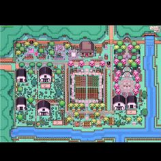 the legend of zelda's city map is shown in this screenshote