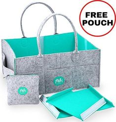 three bags and one wallet are shown with free pouch