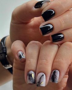 Sassy Nails, Dark Nails, Gold Nails, Nails Ideas, Nail Design, Manicure, Nail Art, Angel, Nails