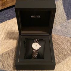 Brand New. Comes With Box. I Never Worn It. I’m Cleaning My Watches Since I Don’t Wear It Much And I Have Too Many. I Purchase This Watch From Nordstrom Rack. It’s $2600 Retail. I’m Just Trying To Get Some Of My Money Back. Might Need Battery Rado Watches Women, Rado Watch, Silver Bracelet Watch, Golden Horse, Gucci Floral, Fringe Sandals, Gold And Silver Bracelets, Ceramic Watch, My Money