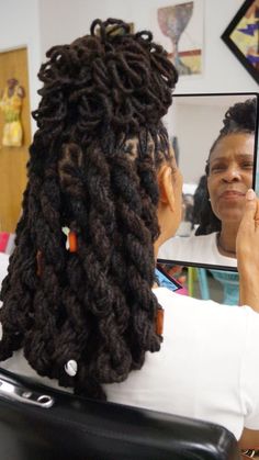 Hairstyles For Long Locs, Loc Styles For Long Hair, Loc Petals, Loc Styles For Women, Nubian Locs, Loc Nation, Thick Locs, Dreadlocks Hairstyles