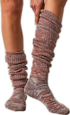 Casual Warm Knee-high Socks, Casual Warm Socks, Cozy Knee-high Socks For Stocking Stuffers, Cozy Fitted Knee-high Socks, Thick Casual Mid-calf Socks, Cozy Thigh High Knitted Socks, Casual Cable Knit Knee-high Socks, Cozy Knitted Knee-high Socks, Casual Comfortable Thigh High Socks