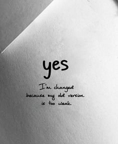 a piece of paper with the words yes written in black ink on top of it