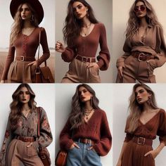 Maroon Brown Outfit, Brown And Maroon Outfit, Maroon And Brown Outfit, Vmas Red Carpet Outfit, Warm Tone Outfits, Maroon Outfits, Autumn Color Palette Fashion, Outfits Lookbook, Maroon Outfit