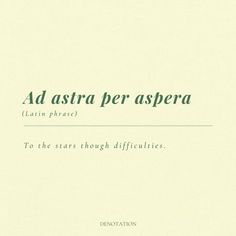 an image of the title for ad astra per aspera, written in green ink