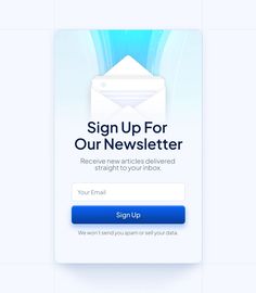 the sign up for our news letter