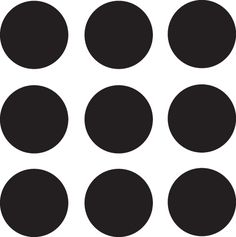 black and white polka dots on a white background