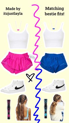 Bestie Matching Outfits Preppy, Preppy Twin Outfits, Bestie Outfit Ideas, Preppy Bitmoji Outfits Summer, Best Friend Clothes Matching Outfits, Preppy Outfits And Where To Get Them, Preppy Clothes Ideas, Preppy Shuffle Outfits