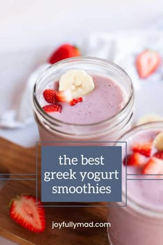 the best greek yogurt smoothies