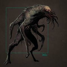 an image of a creepy creature with long legs